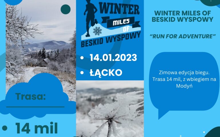 Pierwsza edycja Winter Miles of Beskid Wyspowy. Z Łącka na szczyt „góry zakochanych”
