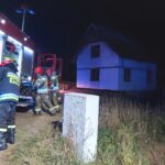 Powroźnik - pożar na budowie