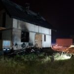Powroźnik - pożar na budowie
