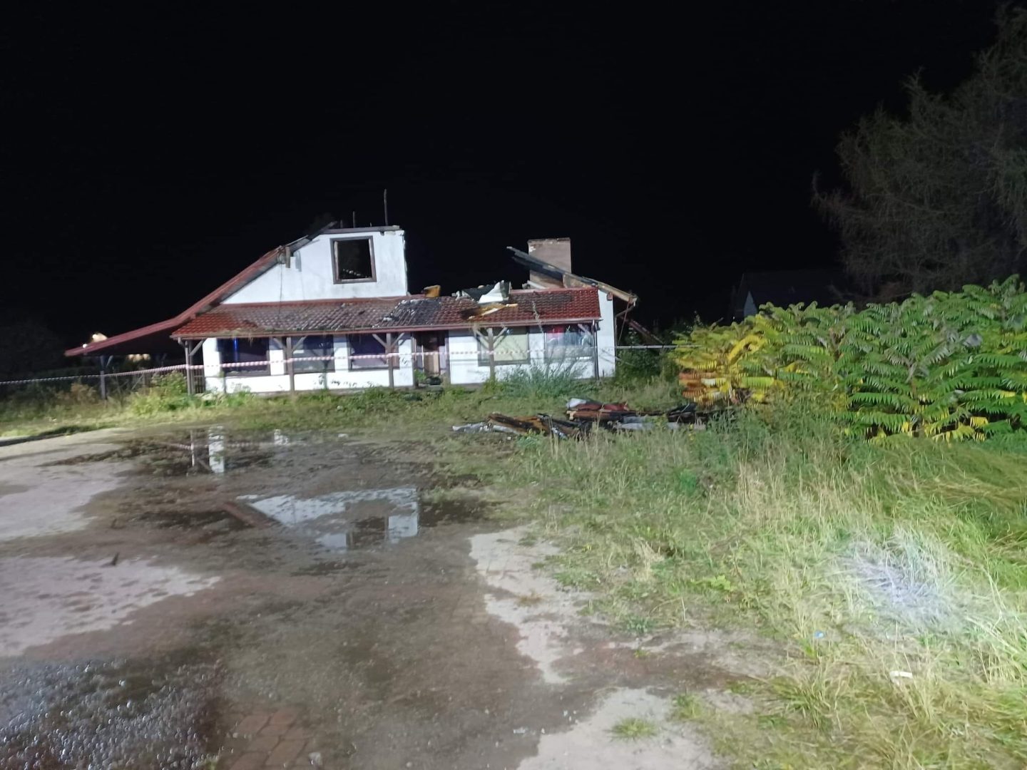pożar, Zajazd Beskid, Jazowsko