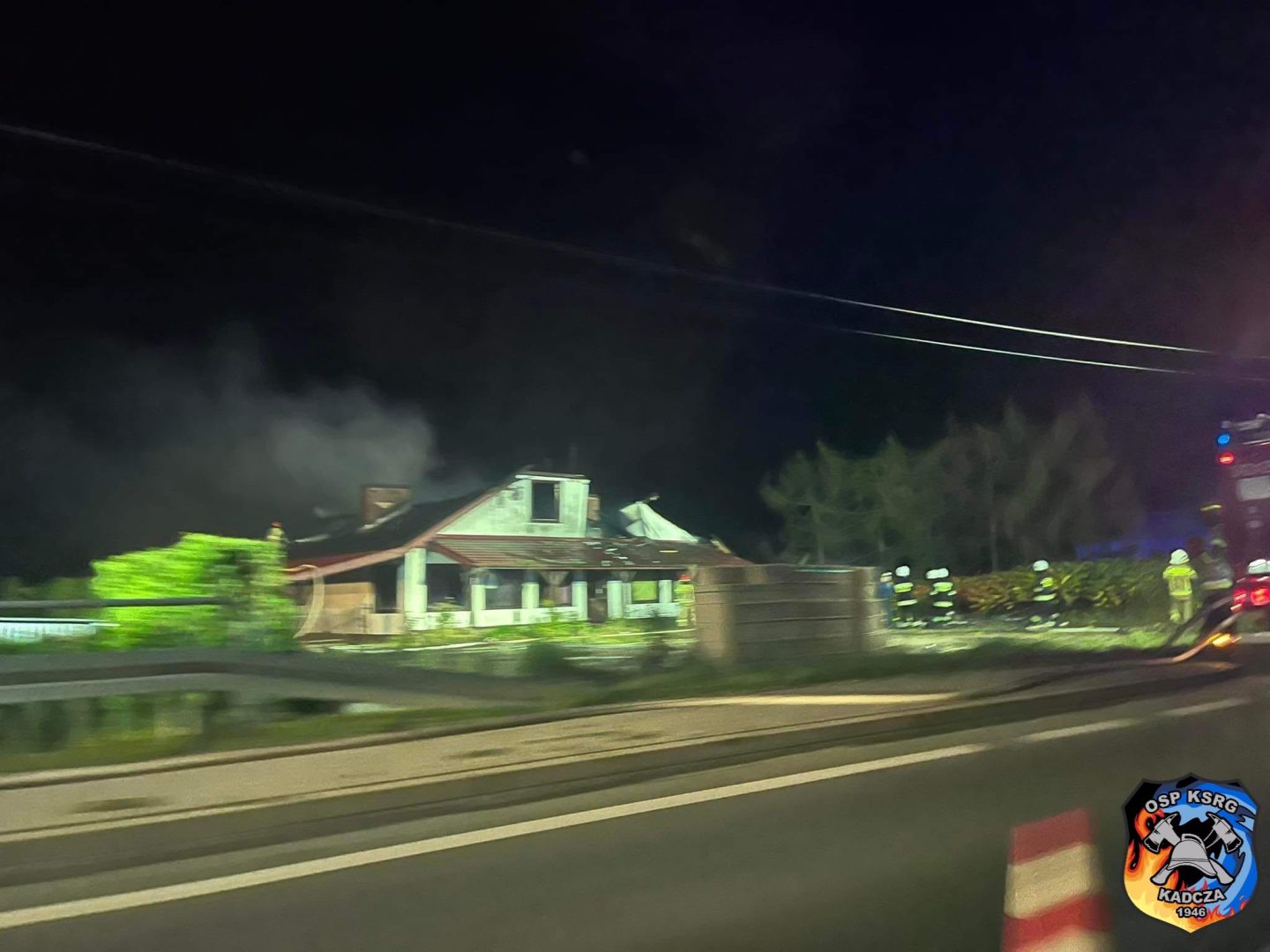 pożar, Zajazd Beskid, Jazowsko