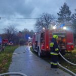Florynka, pożar garażu,