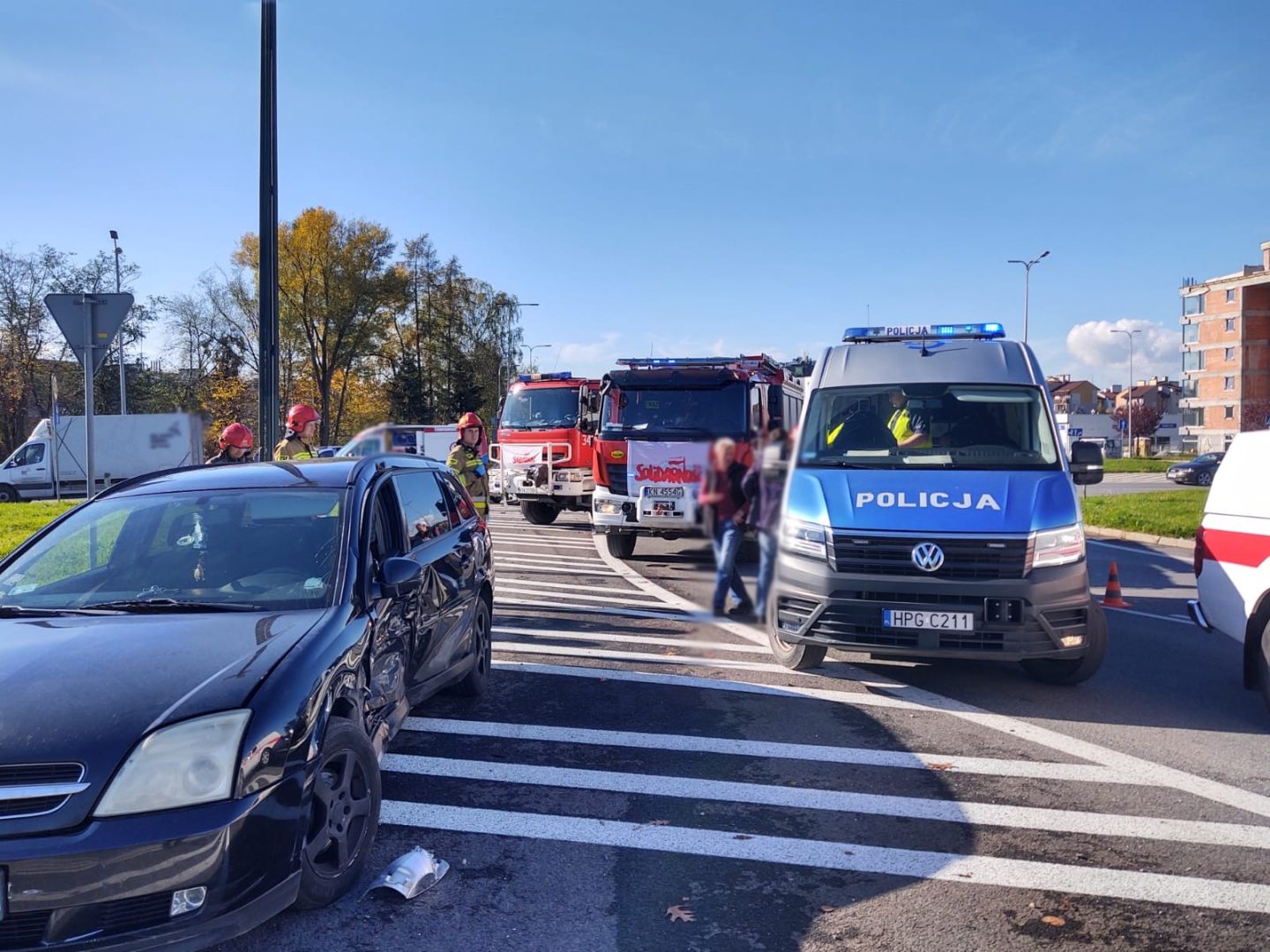 zderzenie na „dzikim rondzie”