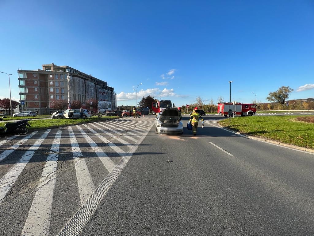 zderzenie na „dzikim rondzie”