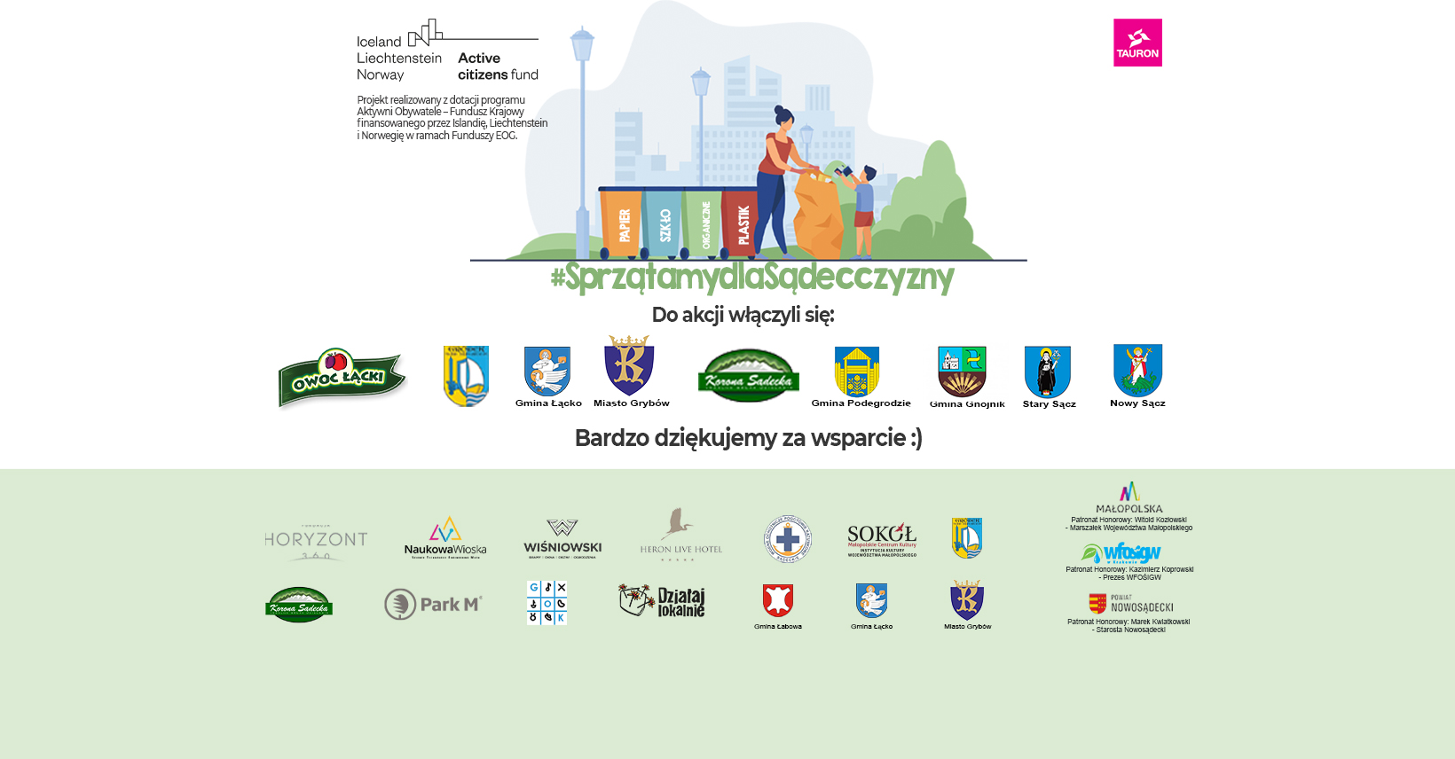 Sprzątamy dla sądecczyzny