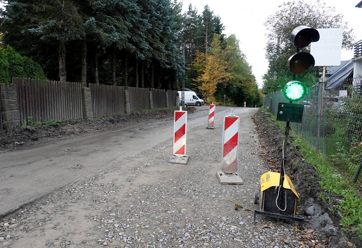 I etap prac modernizacji drogi powiatowej Nowy Sącz – Cieniawa