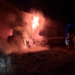 Powroźnik - pożar na budowie
