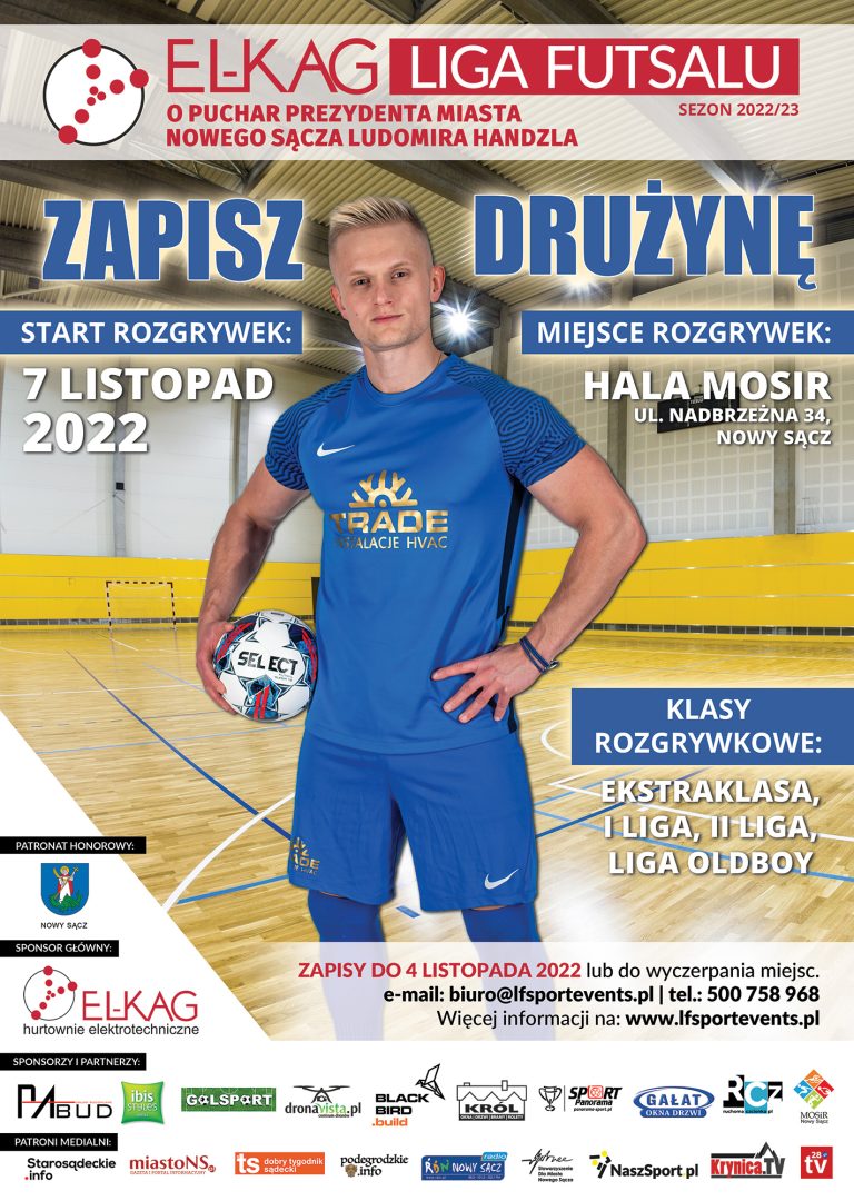 futsal, nowy sącz, el-kag, liga, 2022/2023