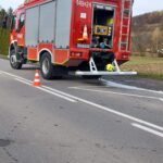 Biecz, pożar samochodu
