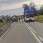 Biecz, pożar samochodu