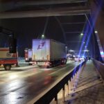 most heleński, Nowy Sącz, zderzenie trzech osobówek