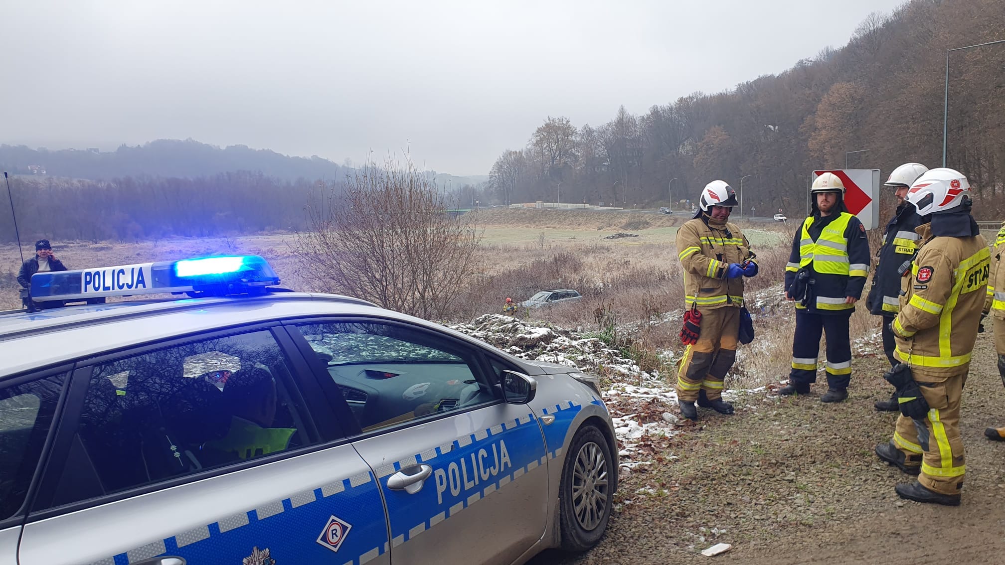 Limanowa, Audi, kolizja