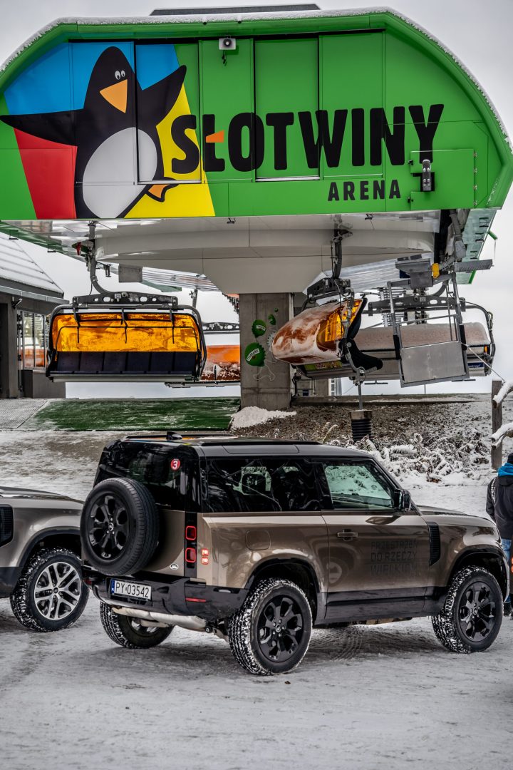 Słotwiny Arena, wieża widokowa, Grzegorz Lenartowicz, Land Rover Defender 130, Kuba Wojewódzki, Piotr Kędzierski, Jerzy Dudek, Kuba Wojewódzki, Krynica-Zdrój