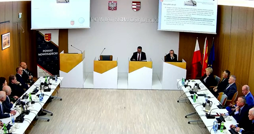 sesja rady powiatu nowosądeckiego