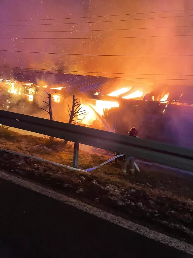 Mochnaczka Wyżna, pożar tartaku