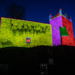 Zamek Królewski, Nowy Sącz, iluminacja, mapping 3D, 730-lecie lokacji Nowego Sącza