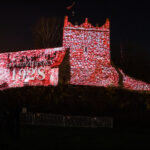 Zamek Królewski, Nowy Sącz, iluminacja, mapping 3D, 730-lecie lokacji Nowego Sącza