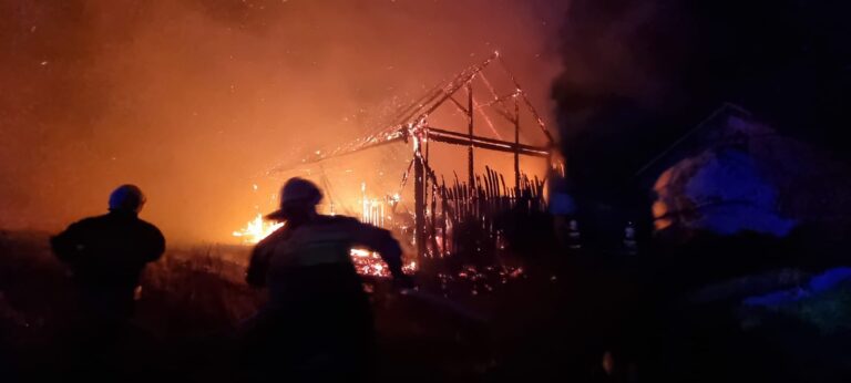 Olszana. 55 strażaków walczyło z żywiołem [zdjęcia]