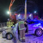 OSP Pogorzany, samochód w korycie rzeki
