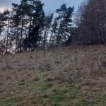 Męcina, osuwisko