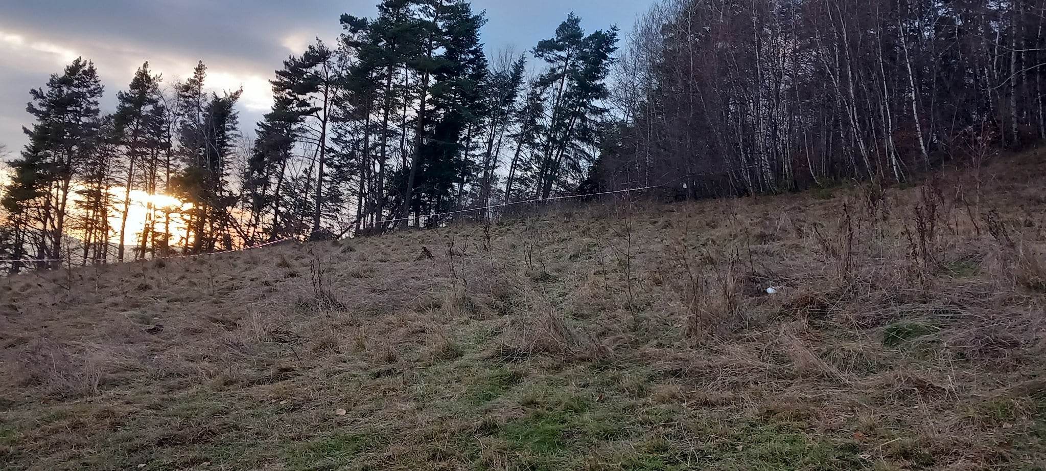 Męcina, osuwisko