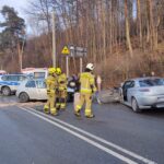 Lwowska, kolizja trzech samochód