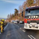 Lwowska, kolizja trzech samochód