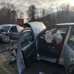 Lwowska, kolizja trzech samochód