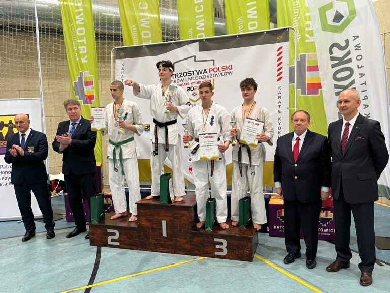 Jakub Kądziołka z Limanowej z brązowym medalem Mistrzostw Polski w Karate Kyokushin