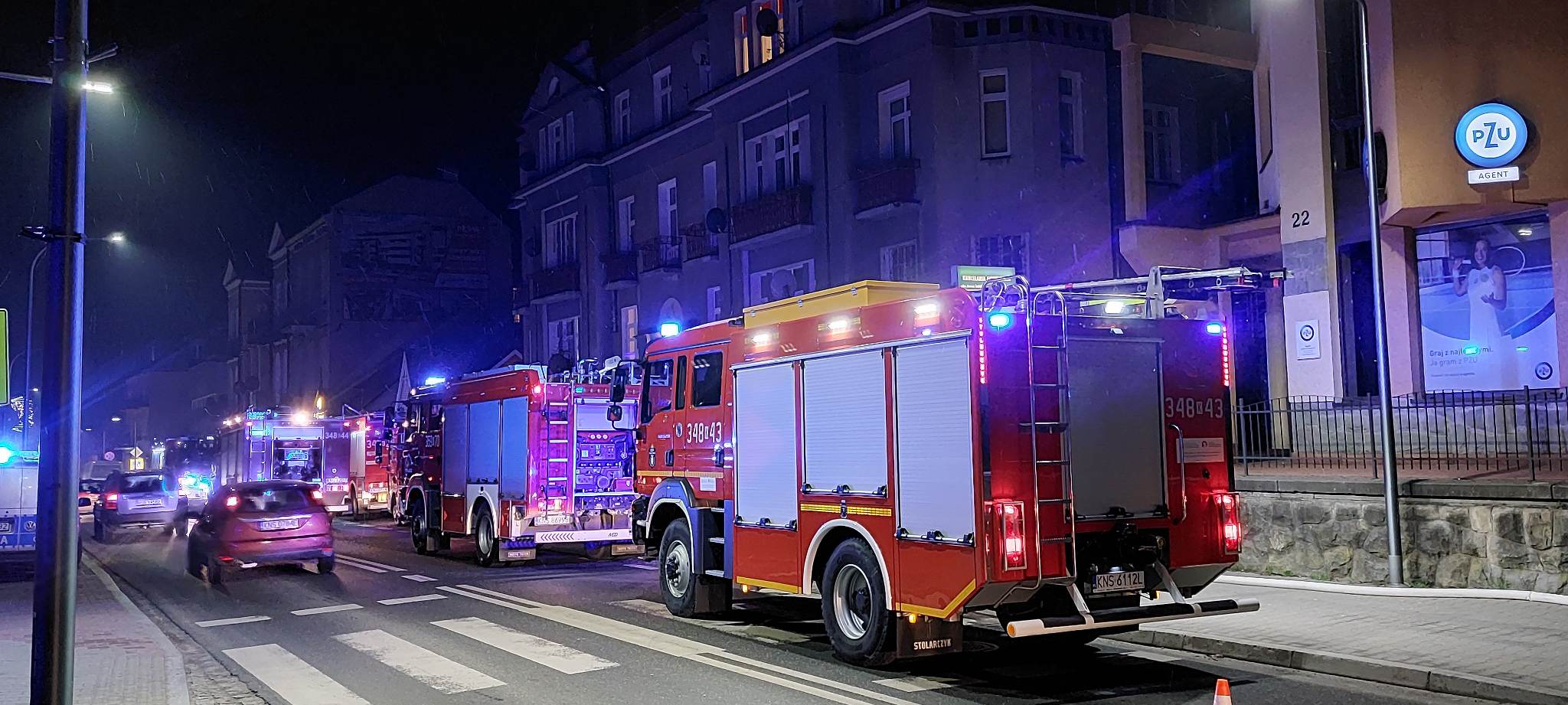 Krynica-Zdrój, pożar kamienicy, ulica Kraszewskiego