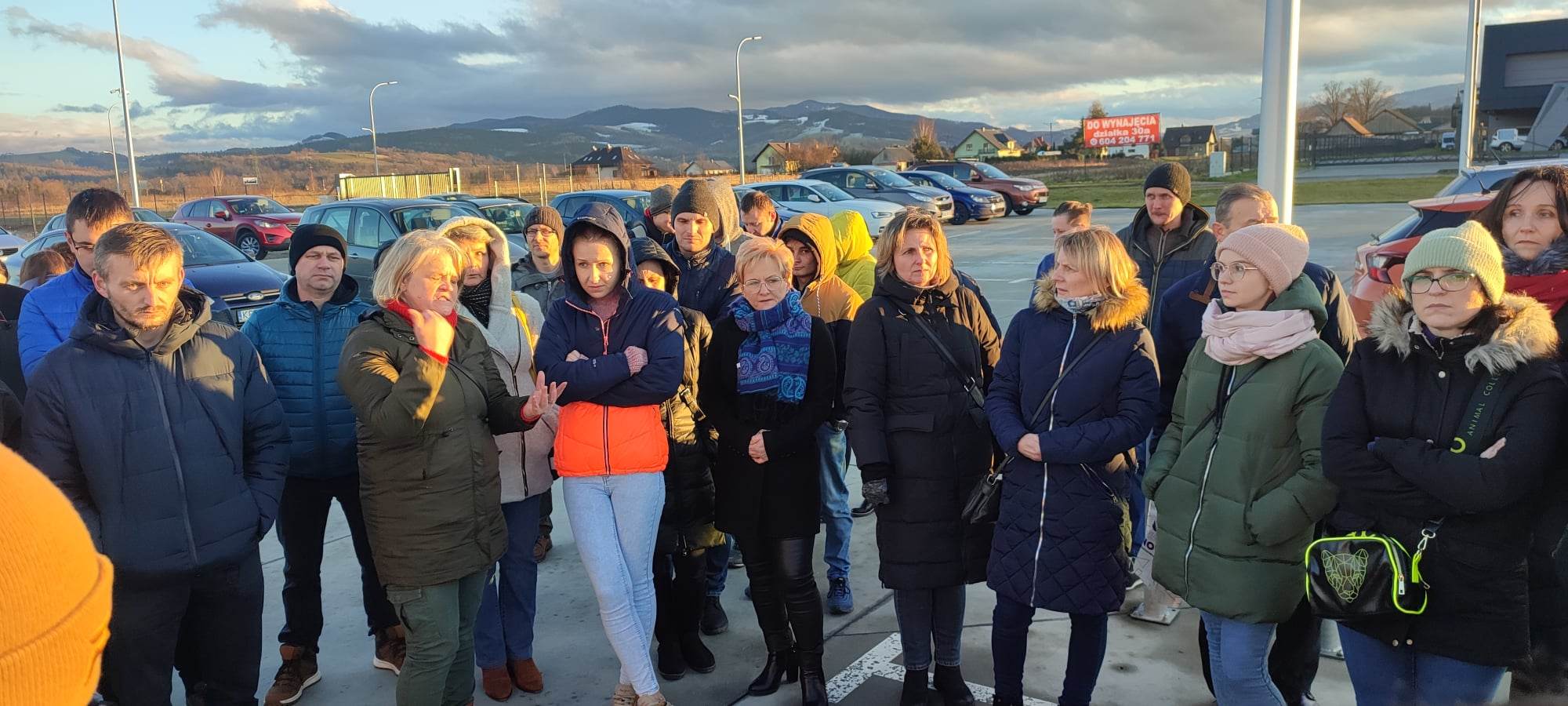KALMAR, protest pracowników, Stary Sącz