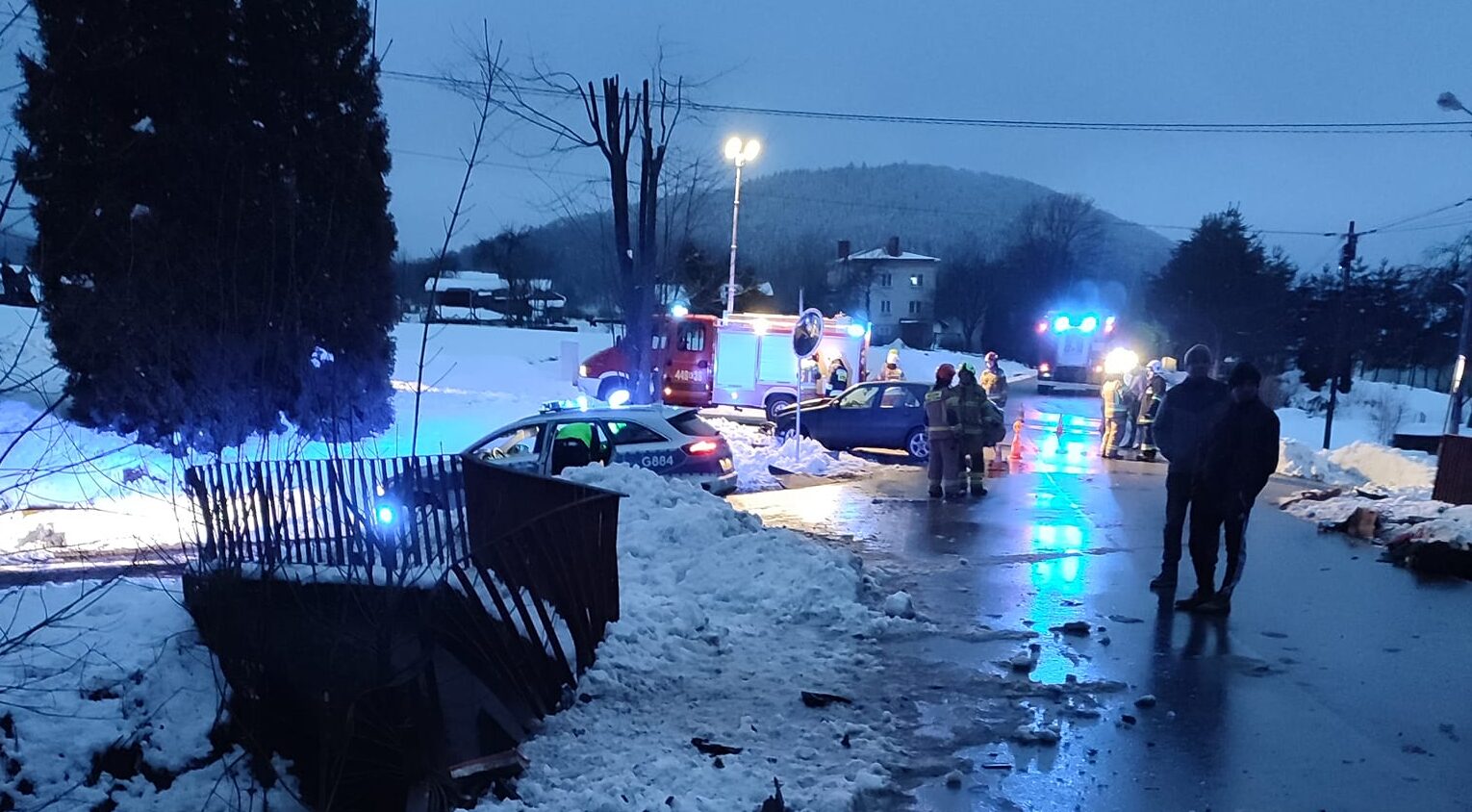Łosie, wypadek, LPR, Mercedes