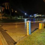 Grybów, uszkodzone pojazdy, wycinka drzew, Bazylika Mniejsza, parking