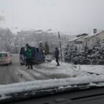 Sądecczyzna, trudne warunki na drogach, kolizje, wypadki