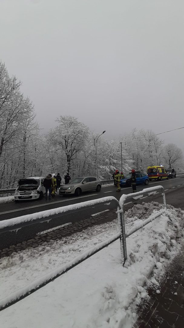 Frycowa, dk75, kolizja