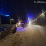 OSP Królowa Polska, samochód w rzece