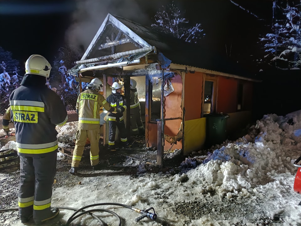 Dobra, pożar warzywniaka