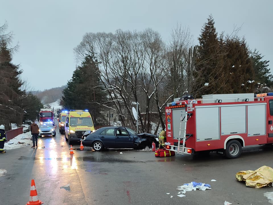 Łosie, wypadek, LPR, Mercedes
