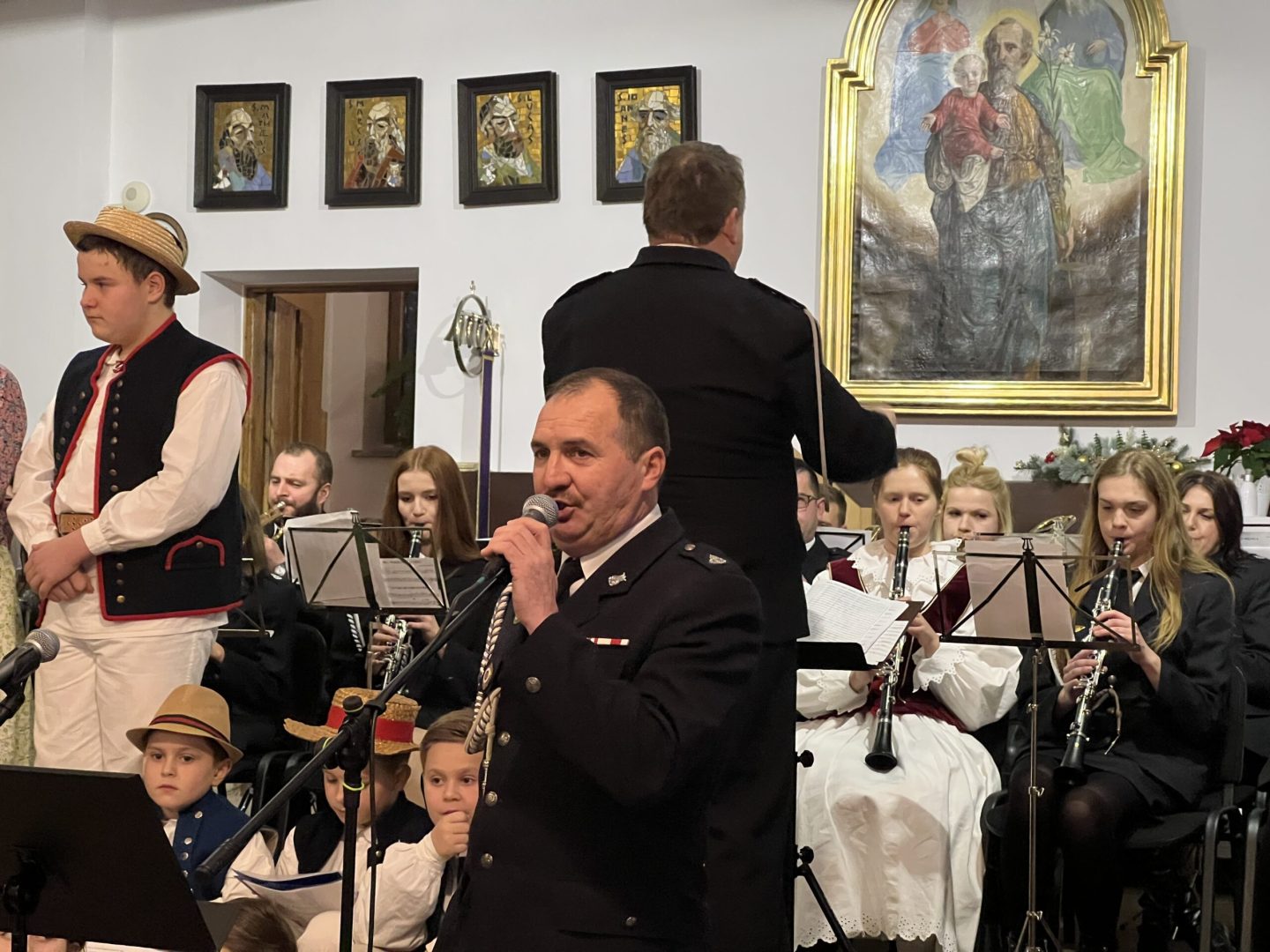 Koncert Noworoczny, Kąclowa, Ignaś Chojecki-Skraba, Pogórzańskie Dzieci, Orkiestra Dęta z Florynki. Ewa Matuła, Tadeusz Matuła, Andrzej Szafrański