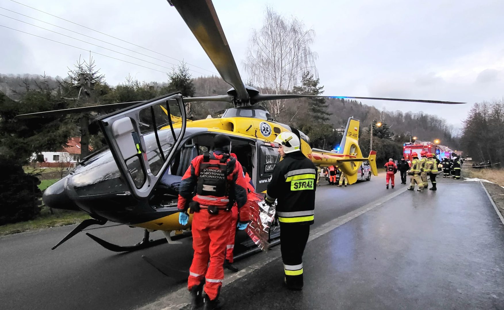 helikopter LPR, Łomnica-Zdrój, wypadek,