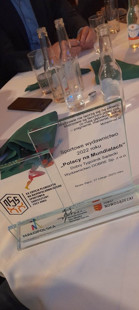 Wojciech Molendowicz, Najpopularniejszy Sportowiec Sądecczyzny 2022, Sportowa publikacja roku