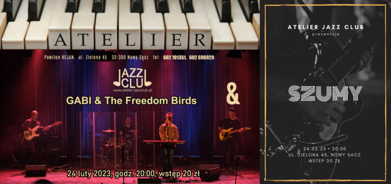 Koncert GABI & The Freedom Birds & Szumy. Atelier Jazz Club
