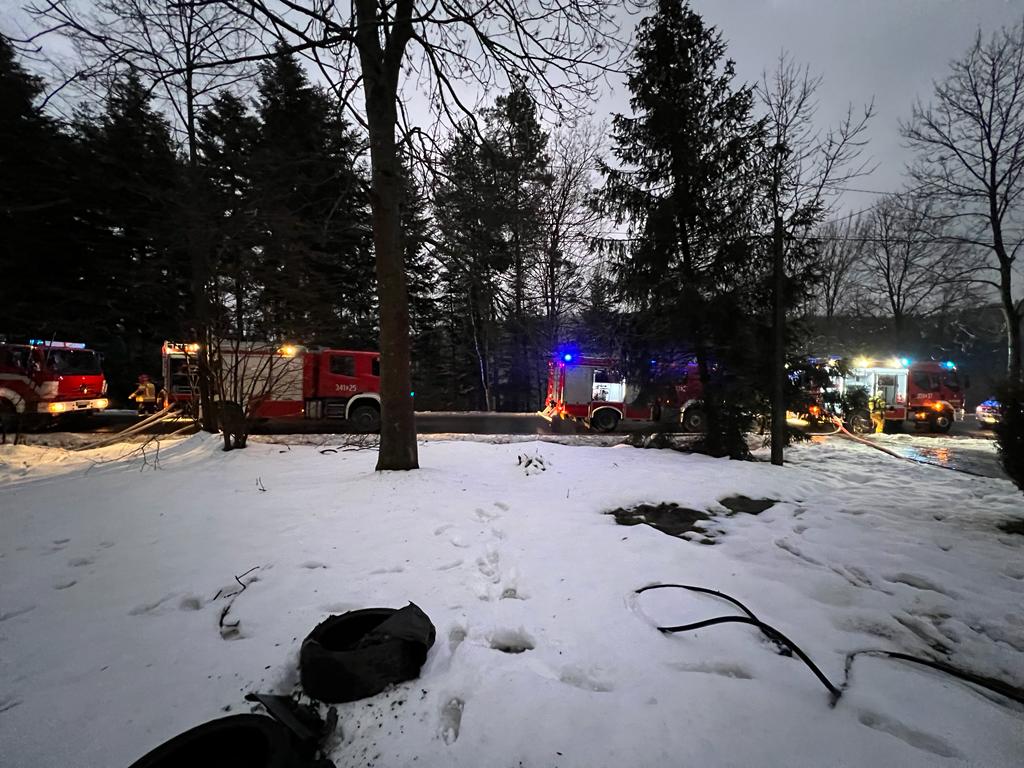 Mystków pożar