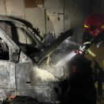Trzetrzewina pożar samochodu