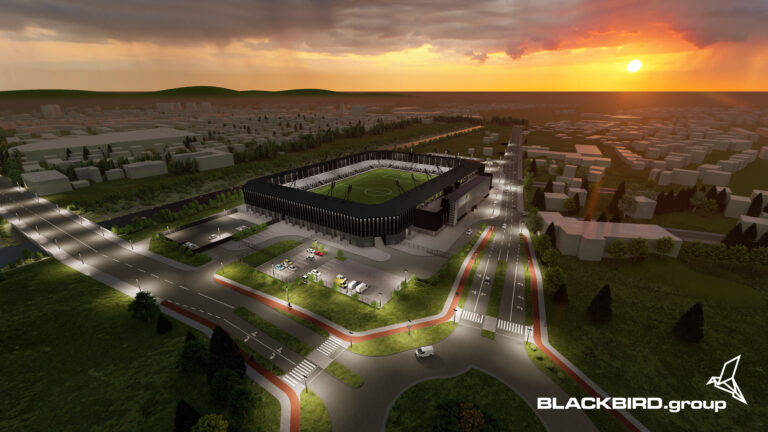 Grupa Blackbird prezentuje wizualizację nowego stadionu Sandecji (zdjęcia)