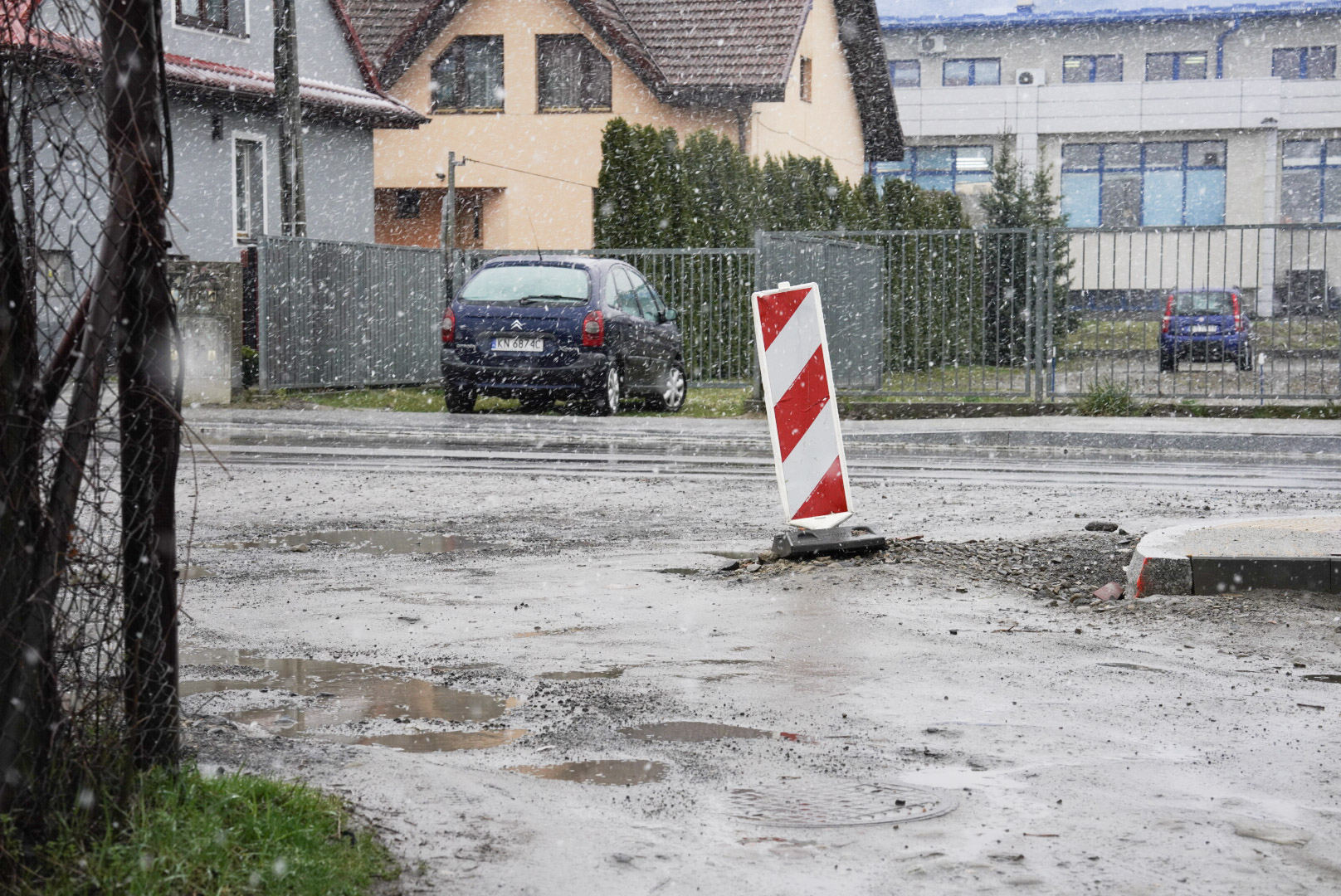 Nawojowska, droga, zjazd