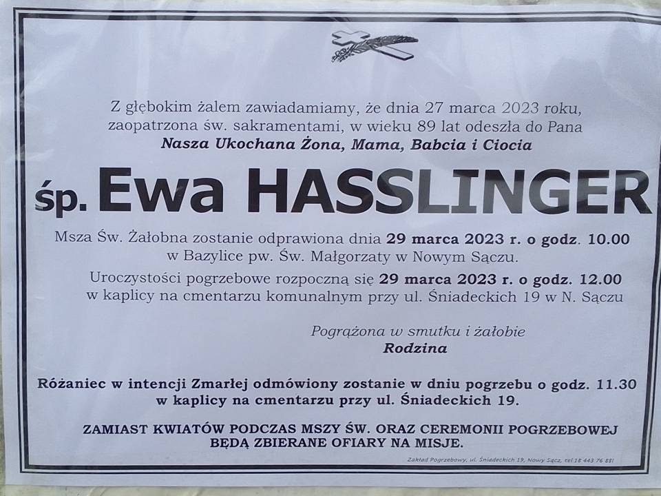 Nowy Sącz, Ewa Hassling