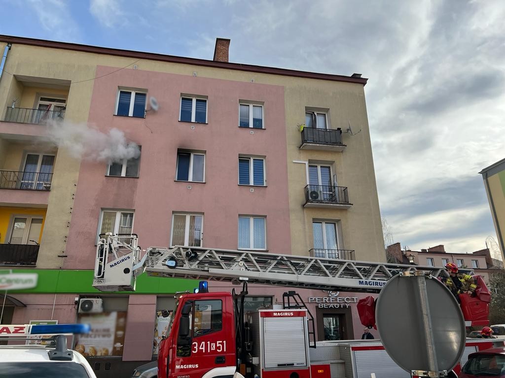 Nowy Sącz, ul. Żółkiewskiego, pożar