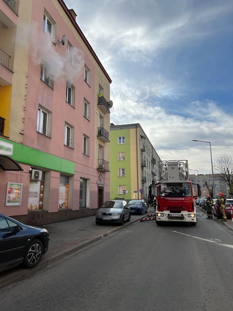 Nowy Sącz, ul. Żółkiewskiego, pożar