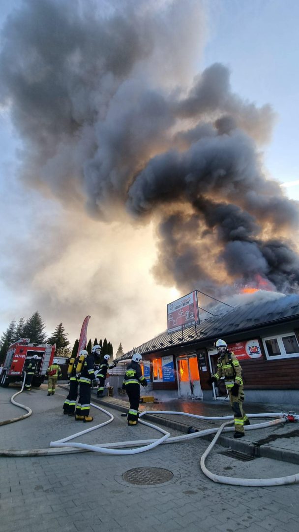 pożar Neonet Gorlice